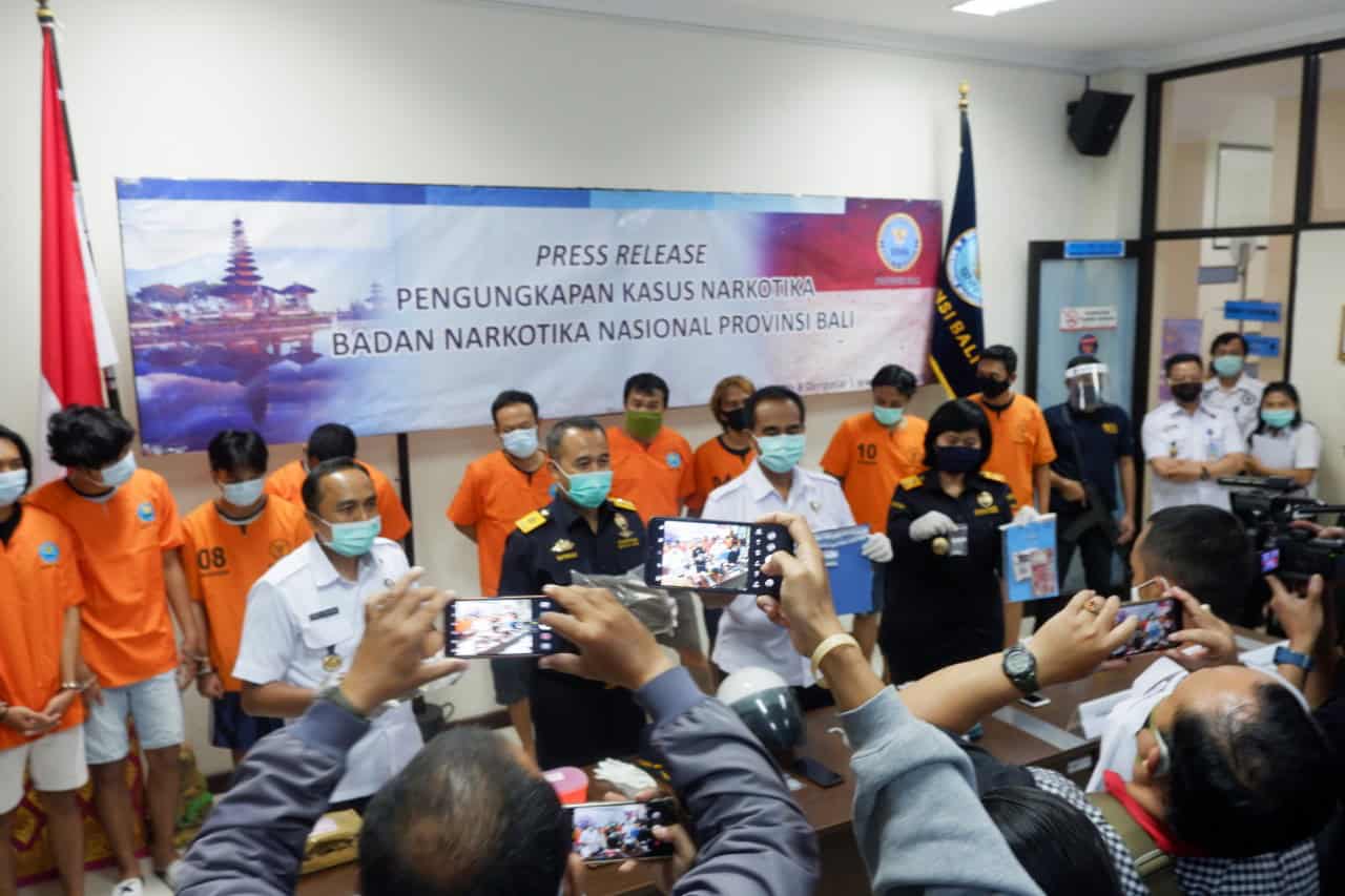 PRESS RELEASE PENGUNGKAPAN KASUS BNNP BALI BULAN JUNI 2020