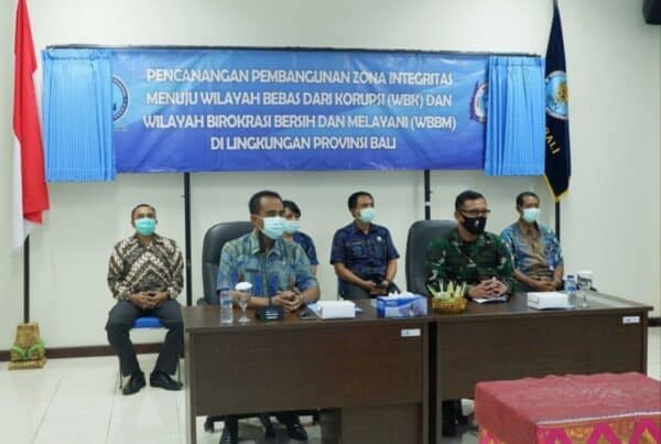Pencanangan Zona Integritas di Lingkungan BNN Provinsi Bali secara Virtual Daring