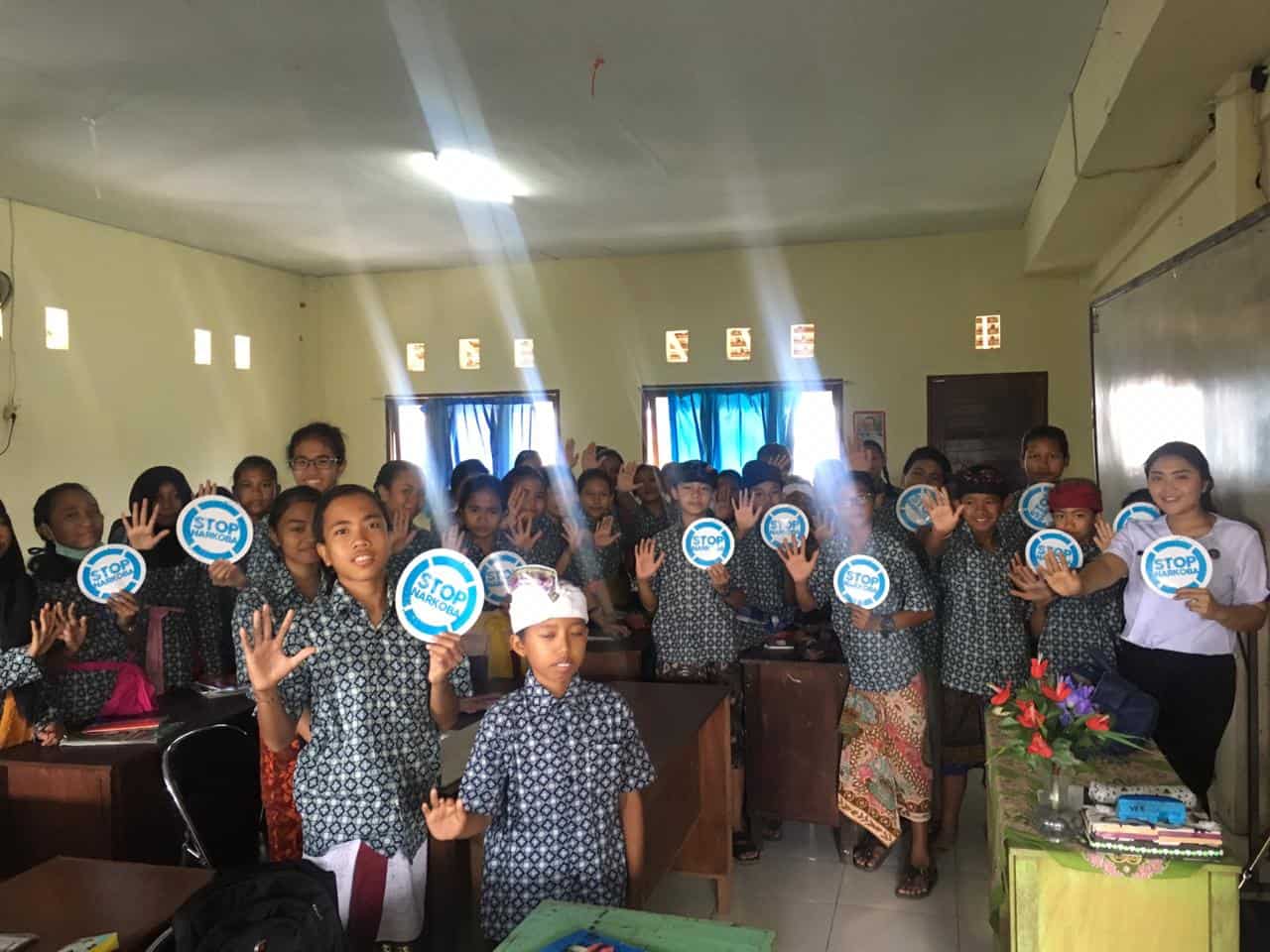 Desiminasi Informasi P4GN dengan para siswa