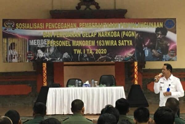 Sosialisasi P4GN kepada Personel Makorem 163/Wira Satya