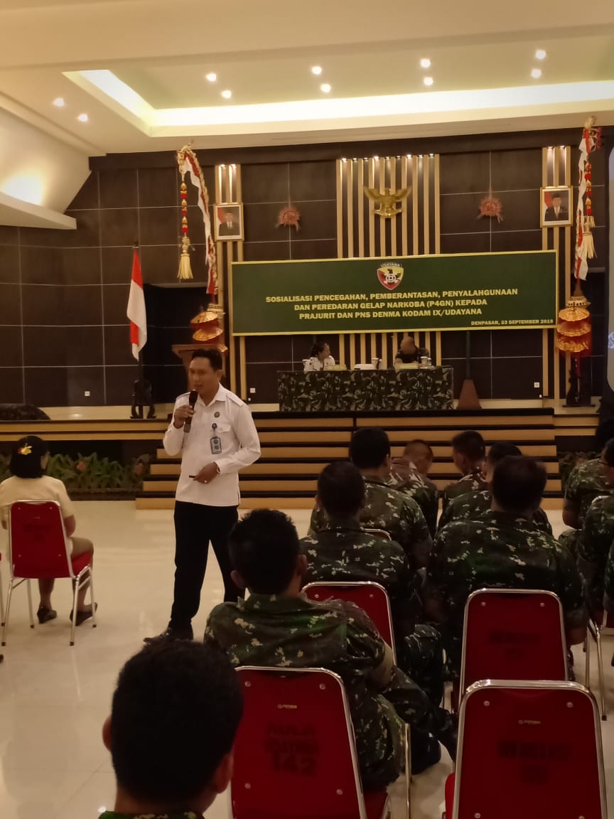 Sosialisasi Bahaya Penyalahgunaan Narkoba dalam rangka HUT TNI Ke 74