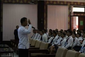 Sosialisasi Bahaya Narkoba dlm rangka pembinaan sikap dasar profesi (PSDP) bagi mahasiswa/i Sekolah Tinggi Pariwisata Bali Internasional (STPBI) dan Sekolah Perhotelan Bali (SPB) TA 2019/2020