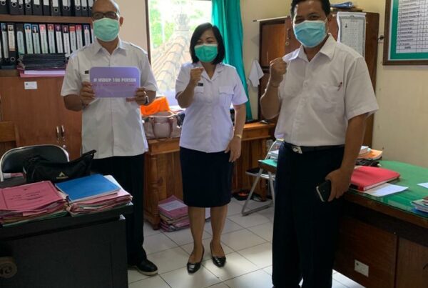 Edukasi P4GN dan #hidup100persen kpd pegawai Dinas Kesehatan Kabupaten Tabanan