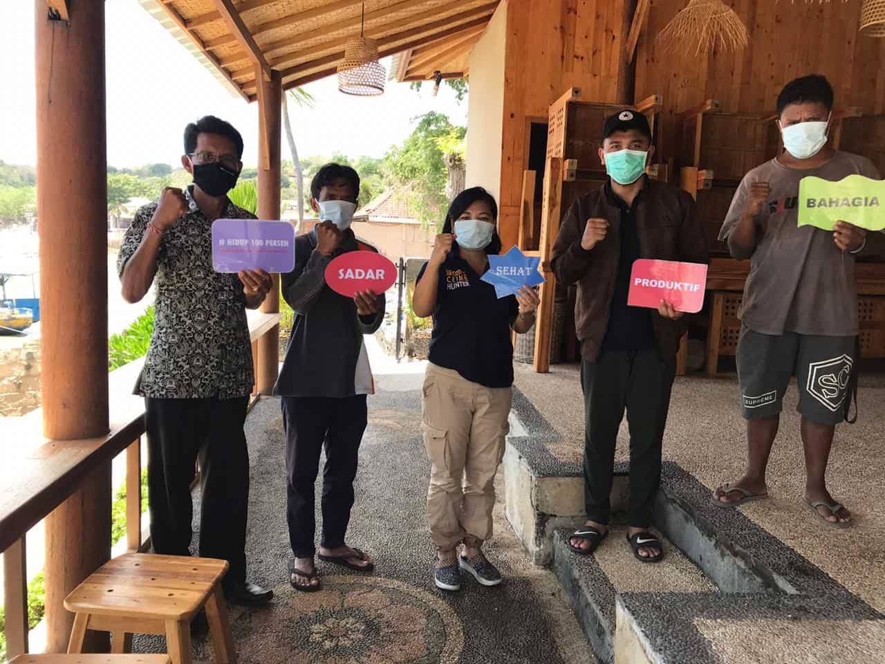 SOSIALISASI BAHAYA NARKOBA DAN SOSIALISASI HIDUP 100 PERSEN PADA MASA NEW NORMAL