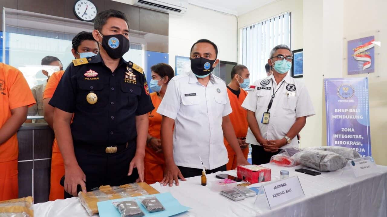 PRESS RELEASE PENGUNGKAPAN JARINGAN PEREDARAN GELAP NARKOTIKA OLEH BNN PROVINSI BALI BULAN JANUARI 20201