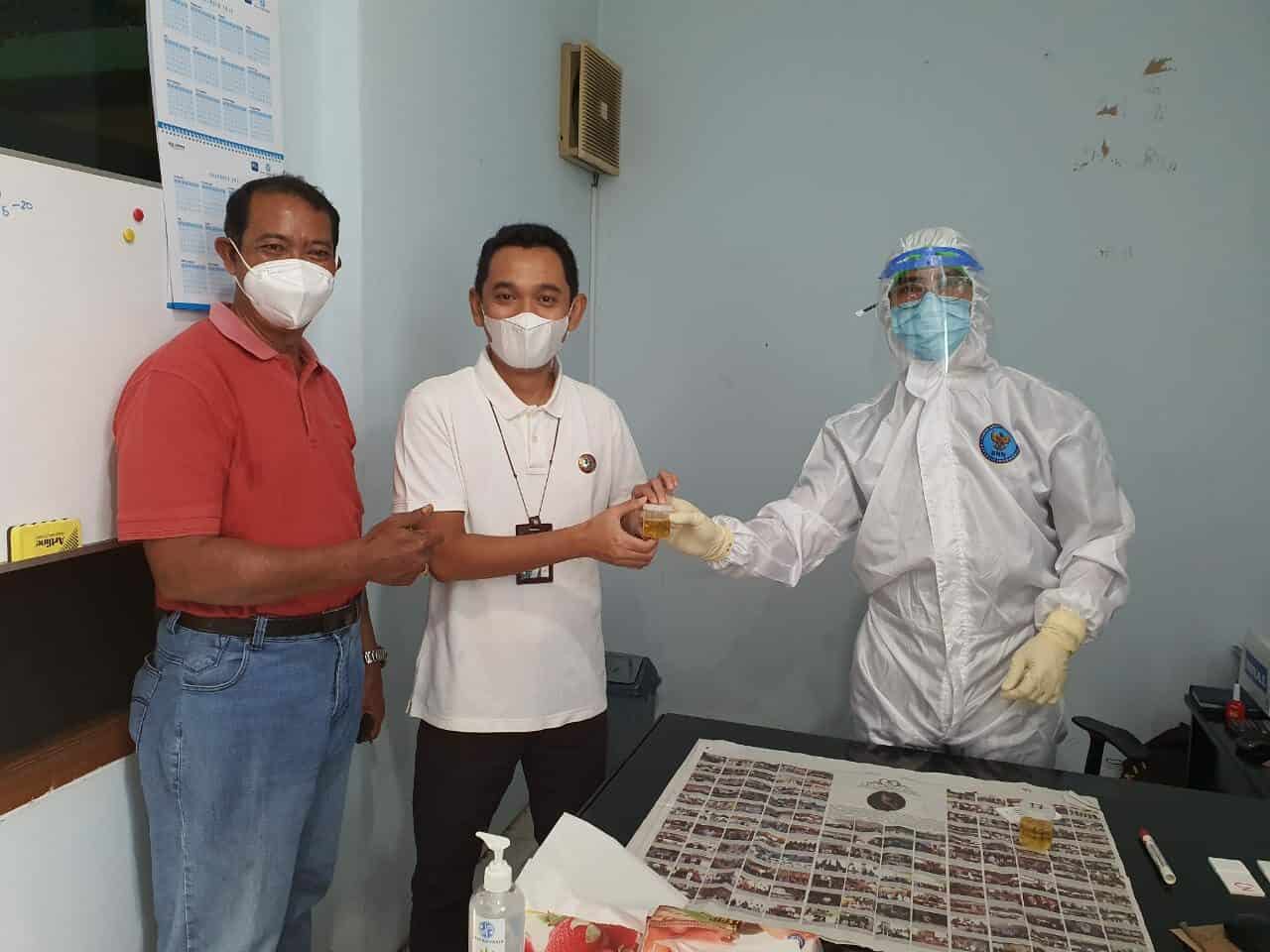 PT. JASA RAHARJA BALI Melaksanakan Tes Urine, Untuk Mewujudkan Lingkungan Kantor Pemerintah Bersih Dari Narkoba