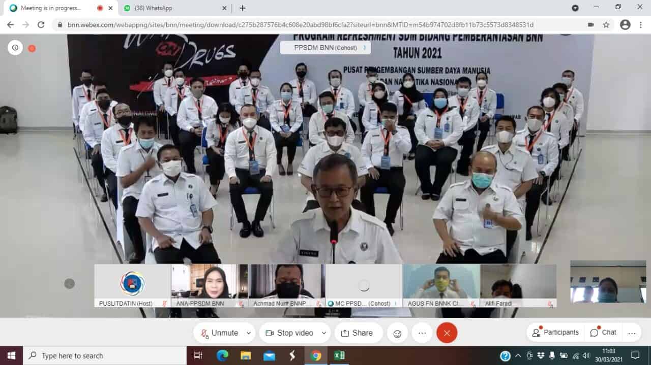 Pelatihan Refreshment Penyidik BNN Konsep Otomatis