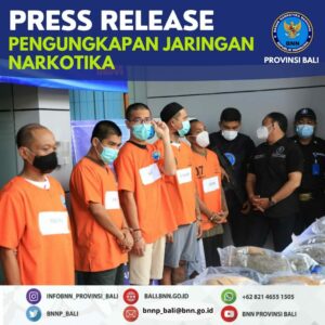 PRESS RELEASE PENGUNGKAPAN KASUS BNNP BALI