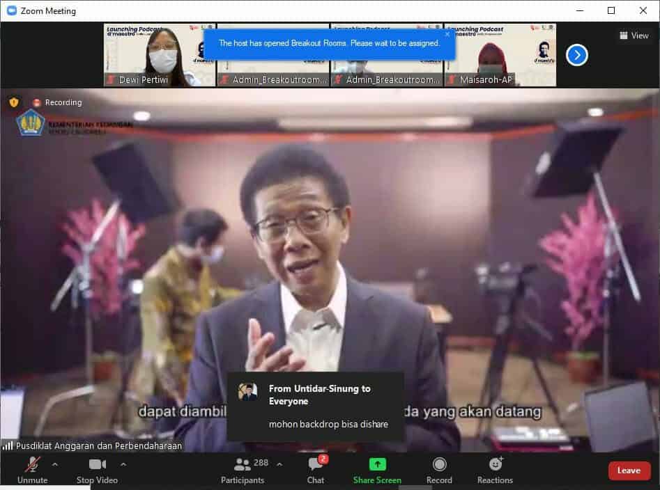 Launching Podcast D’Maestro Konsep Otomatis