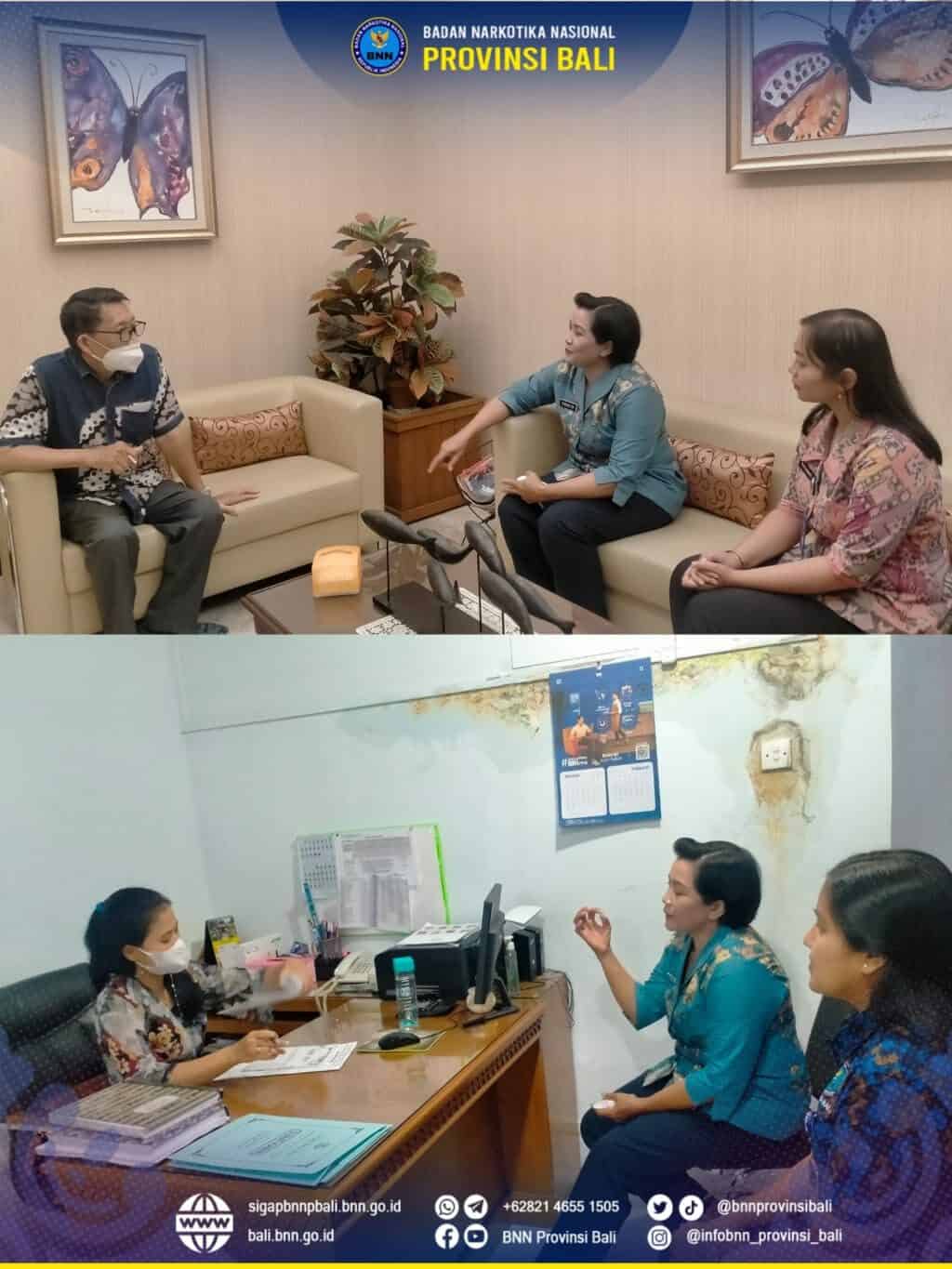 Pelaksanaan Kegiatan Koordinasi Gelora gemma Mars BNN anti narkotika wilayah Bali Konsep Otomatis