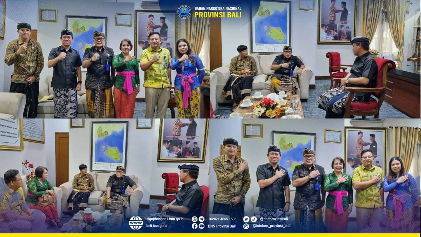Audiensi Kepala BNNP Bali dengan Bupati Kabupaten Klungkung. Konsep Otomatis