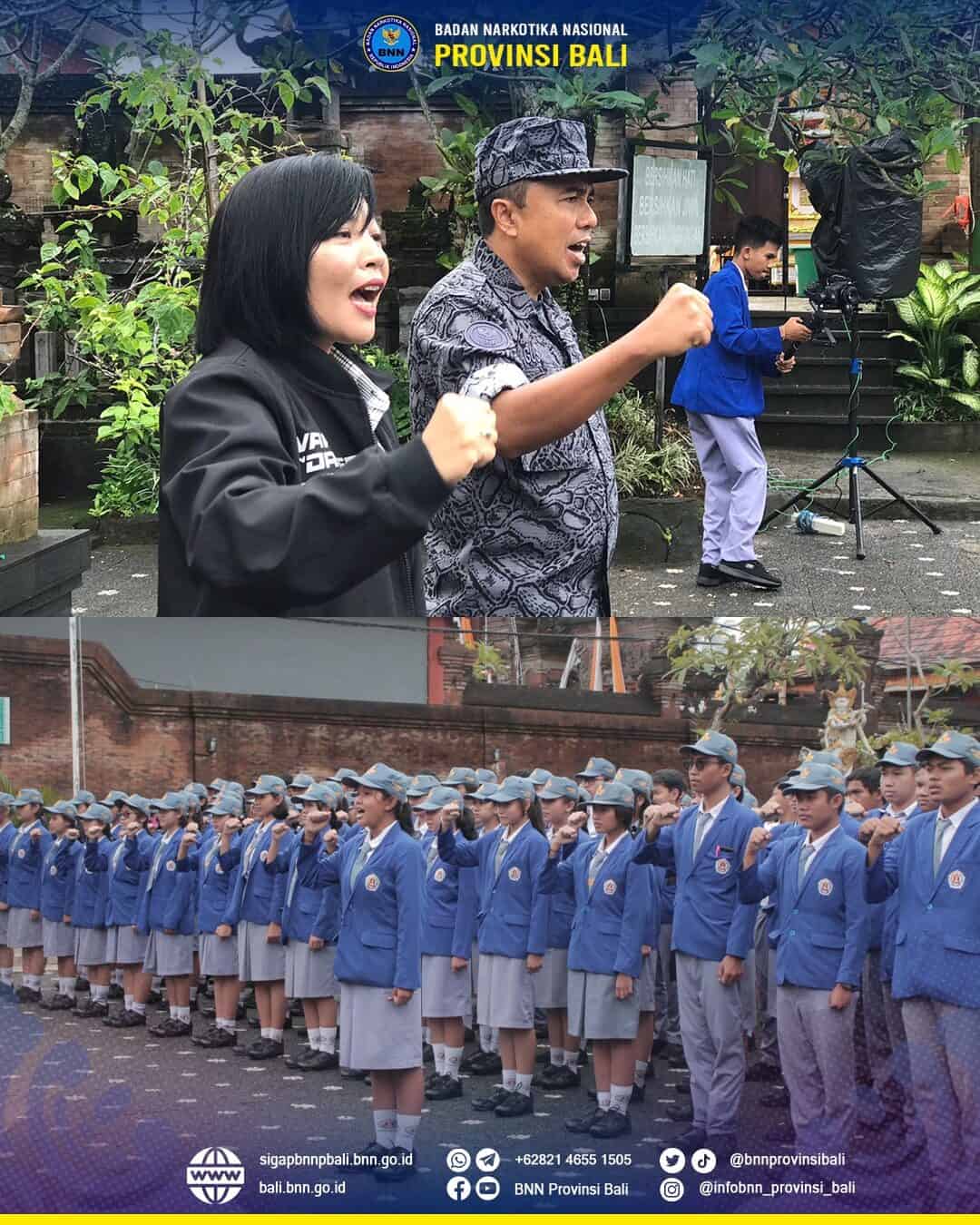 Pelaksanaan Kegiatan Gelora Gema War On Drugs Mars BNN Konsep Otomatis