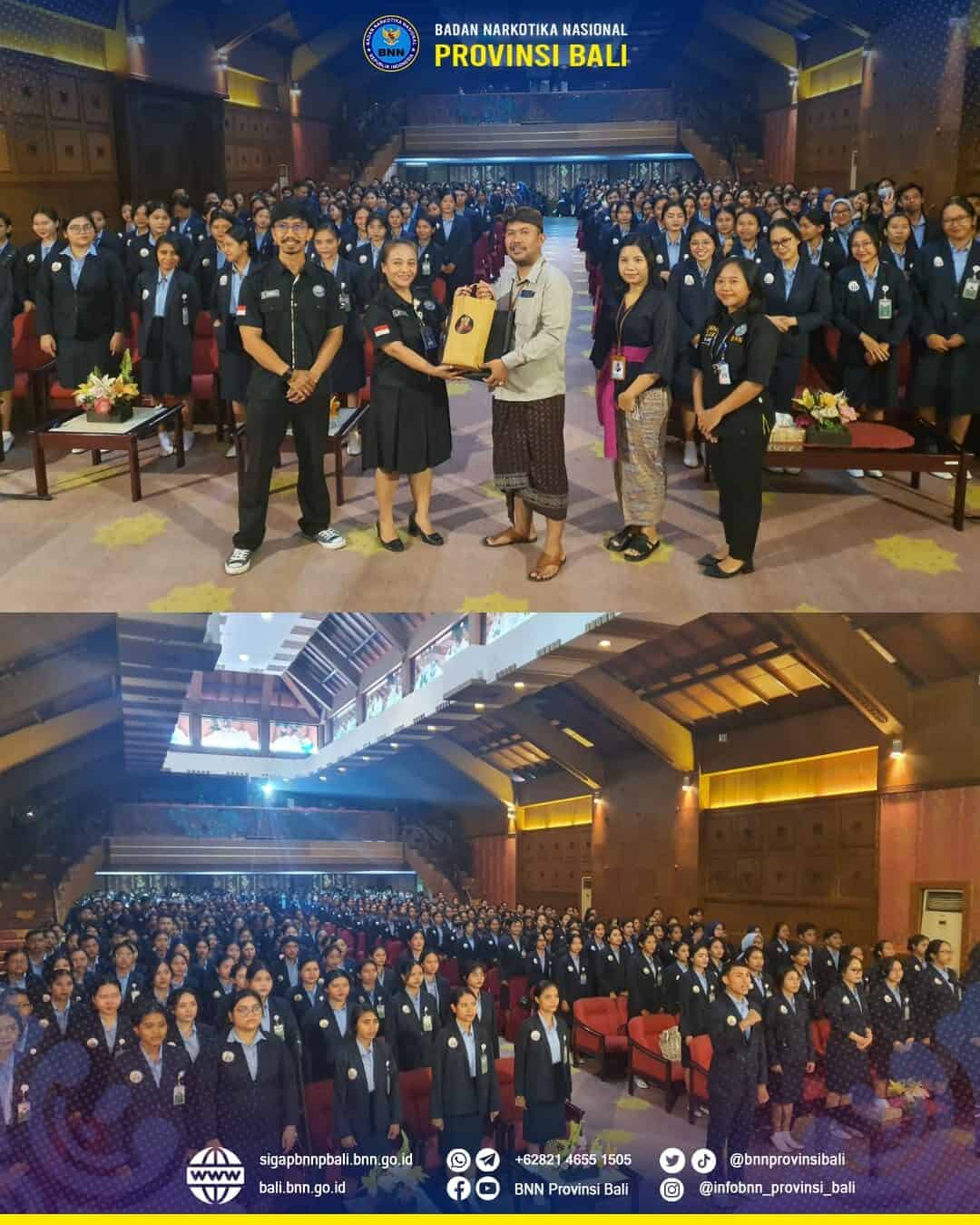 Pelaksanaan Kegiatan Gema War On Drugs dengan menyanyikan Mars BNN "Anti Narkoba" Konsep Otomatis