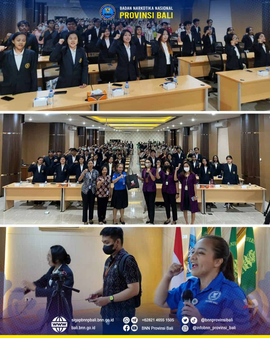 Pelaksanaan Kegiatan Gema War On Drugs dengan menyanyikan Mars BNN "Anti Narkoba" Konsep Otomatis