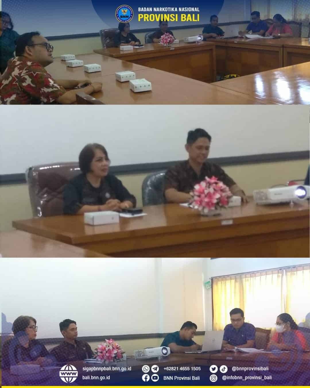 Rapat permohonan hibah Kepala BNN untuk kantor BNN Provinsi Bali Konsep Otomatis