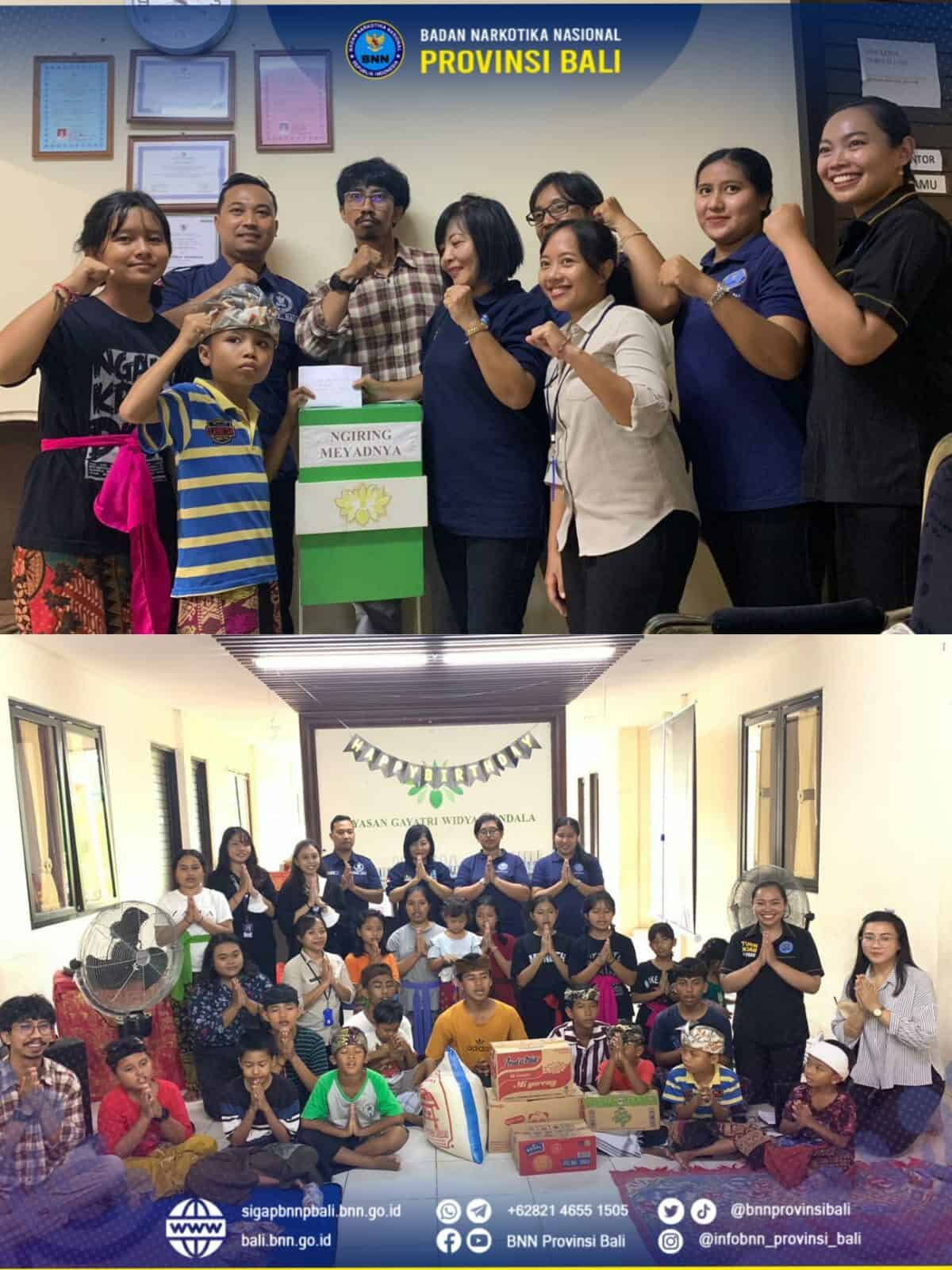 Berbagi Kasih di Yayasan Gayatri Widya Mandala dalam rangkaian HUT BNN ke 21 Konsep Otomatis