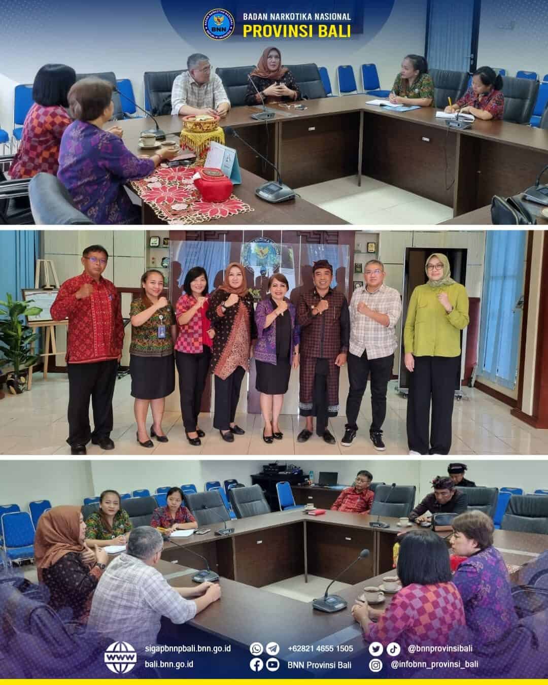 Audiensi DPP PAPDESI Pusat dan Forum Prebekel Provinsi Bali dengan BNN Provinsi Bali Konsep Otomatis