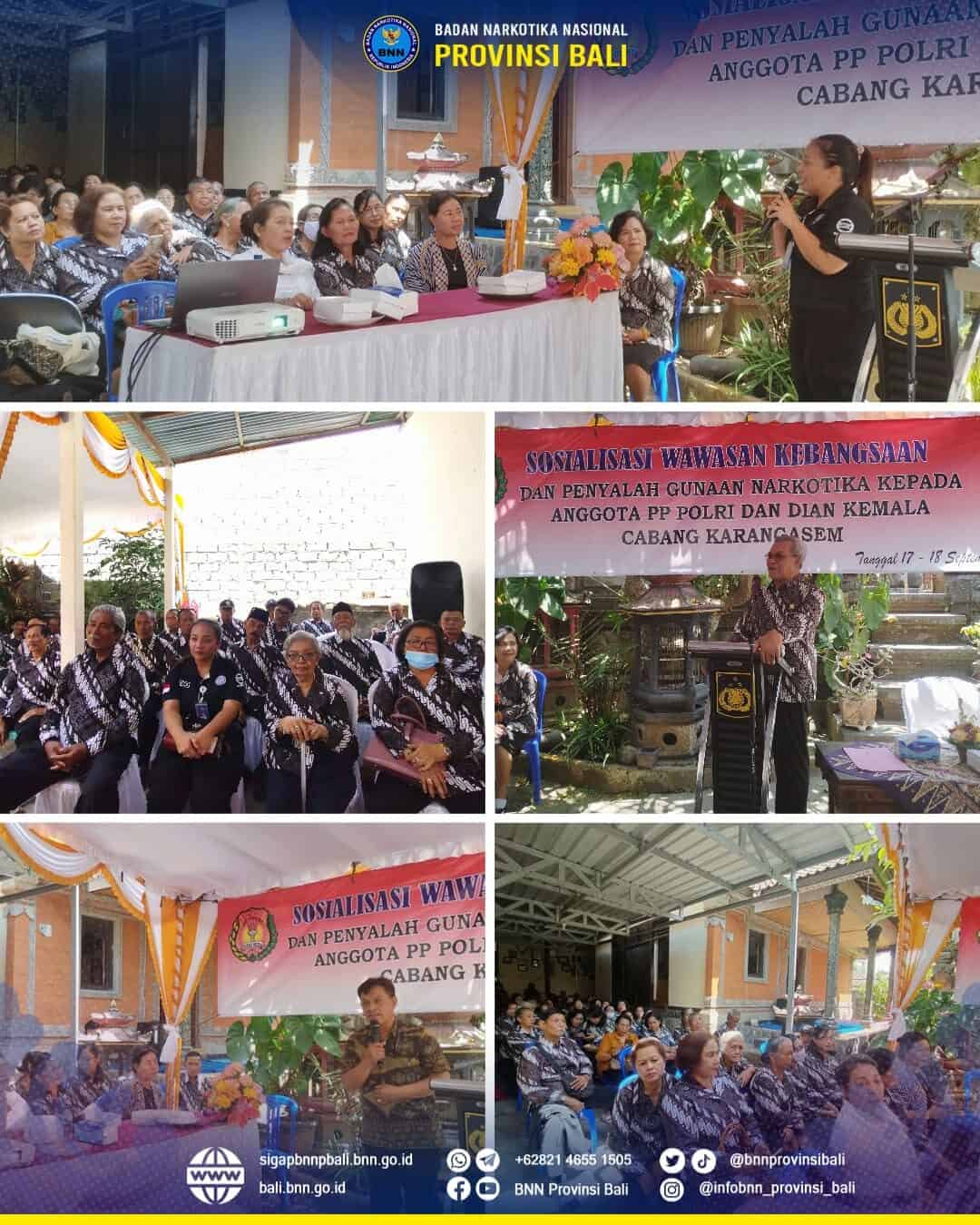 Pelaksanaan Kegiatan Sosialisasi Pencegahan dan Pemberantasan Penyalahgunaan dan Peredaran Gelap Narkoba (P4GN) Kepada Anggota PP Polri dan Dian Kemala Cabang Karangasem Konsep Otomatis
