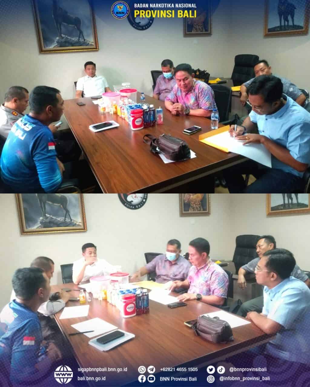 Rapat Konsolidasi Penilaian Lomba Kampung Bebas Narkoba Pada Jajaran Polresta/Polres Se-Bali Konsep Otomatis