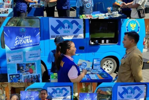 Pojok Keliling Deteksi Dini Narkoba (PoLing SiDiNa) di Kantor Balai Besar POM di Denpasar Konsep Otomatis