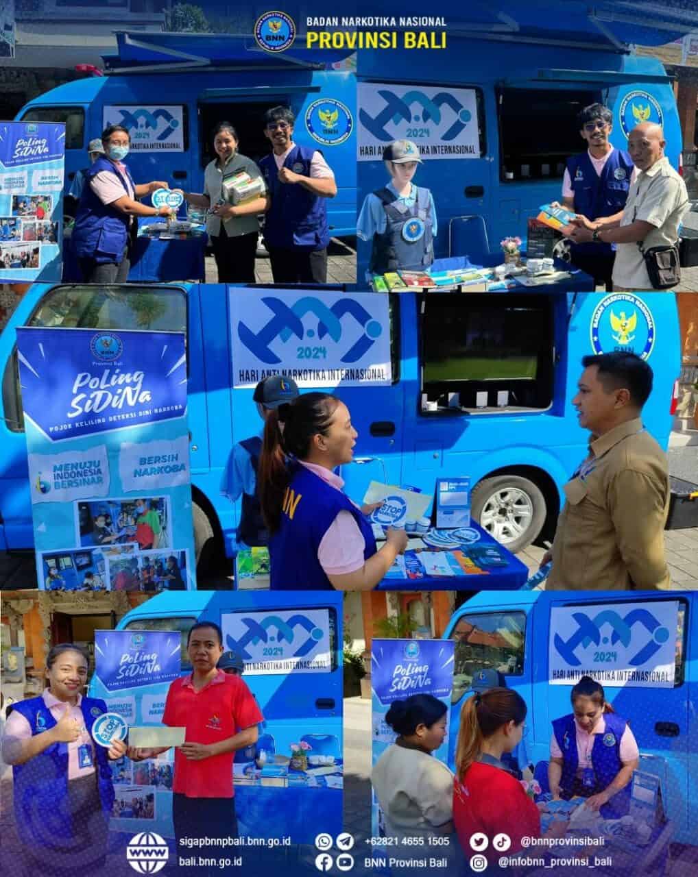 Pojok Keliling Deteksi Dini Narkoba (PoLing SiDiNa) di Kantor Balai Besar POM di Denpasar Konsep Otomatis