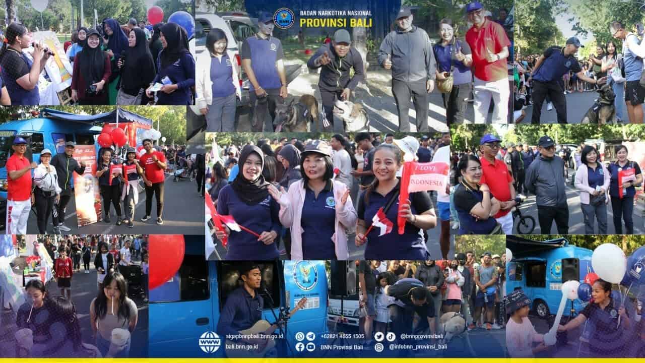 Menyambut HUT RI ke-79 dan HUT Provinsi Bali ke-66 di Car Free Day Konsep Otomatis
