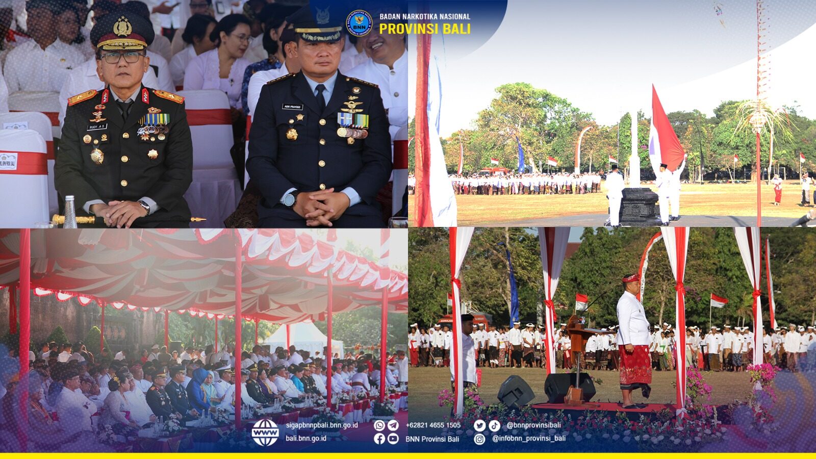 Upacara Memperingati Hari Jadi ke-66 Provinsi Bali Konsep Otomatis