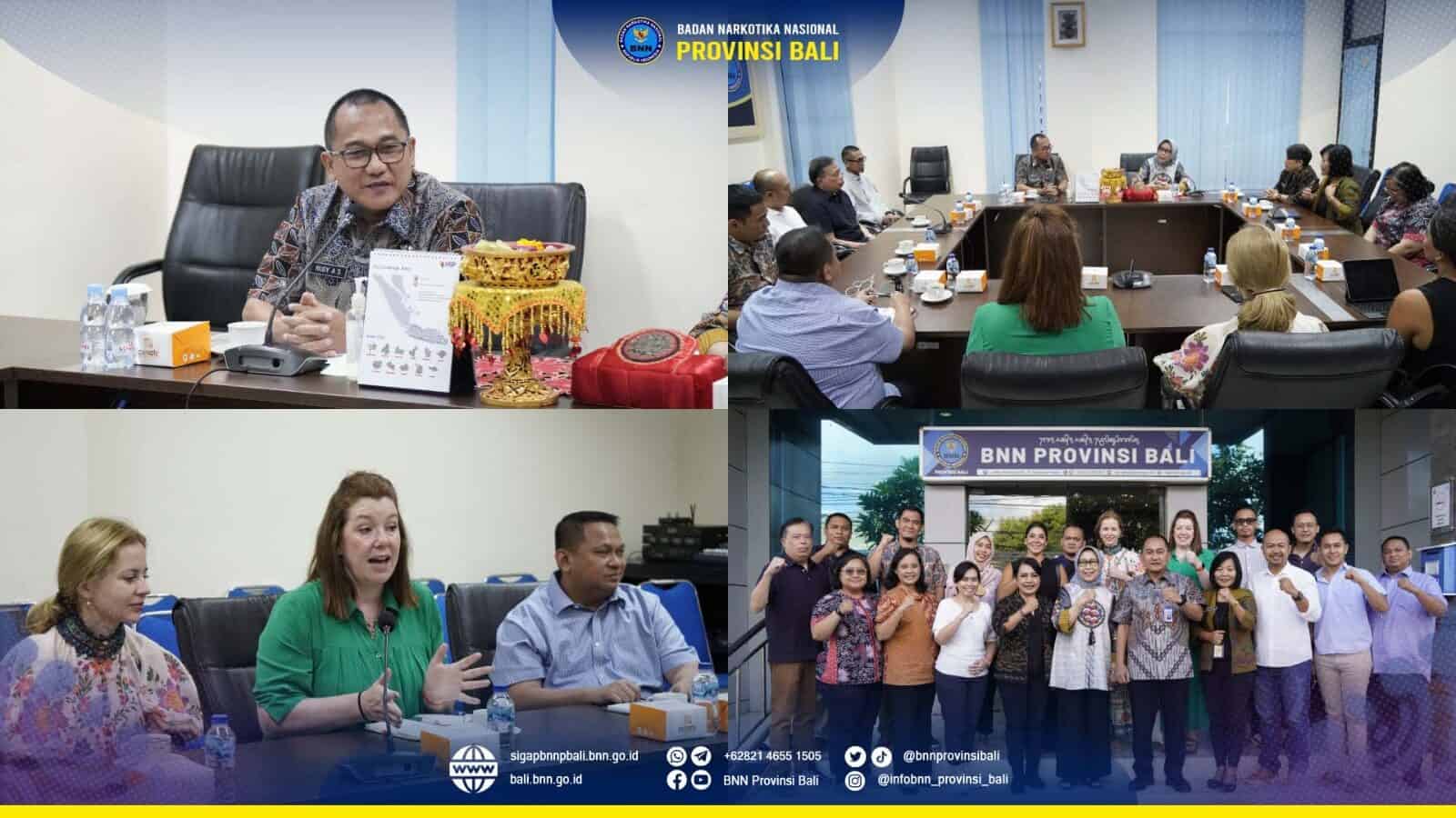 Ka BNNP Bali menerima audiensi The International Society of Substance Use Professionals (ISSUP) dalam rangka persiapan ISSUP Regional Conference 2025 di Bali Konsep Otomatis