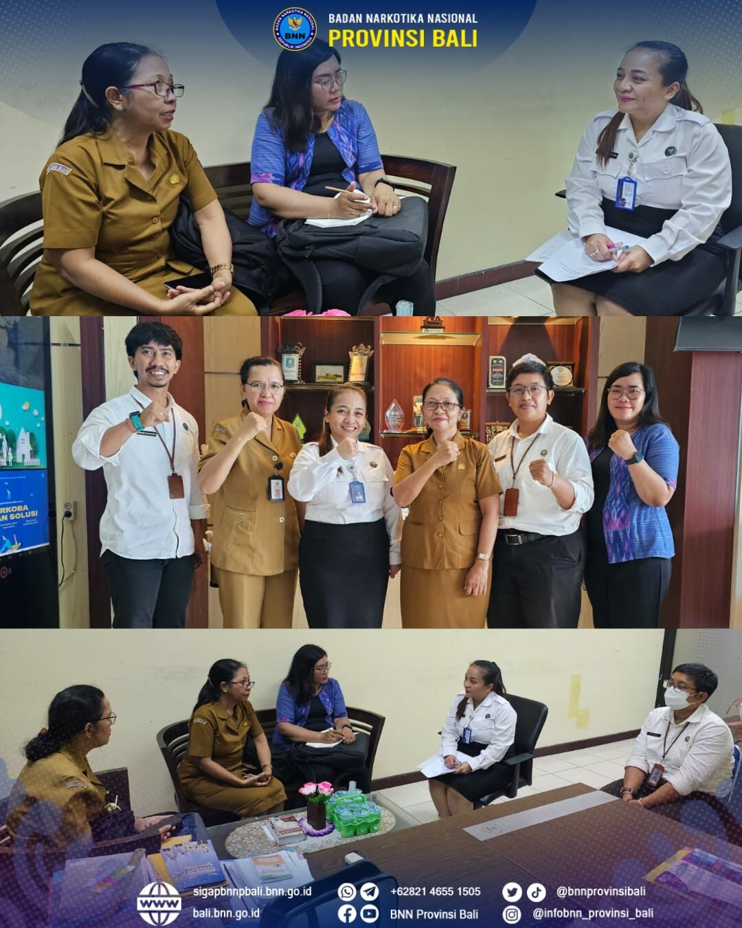 Penandatanganan Perjanjian Kerja Sama BNN Provinsi Bali Dengan PT. Pegadaian Kanwil VII Denpasar Konsep Otomatis