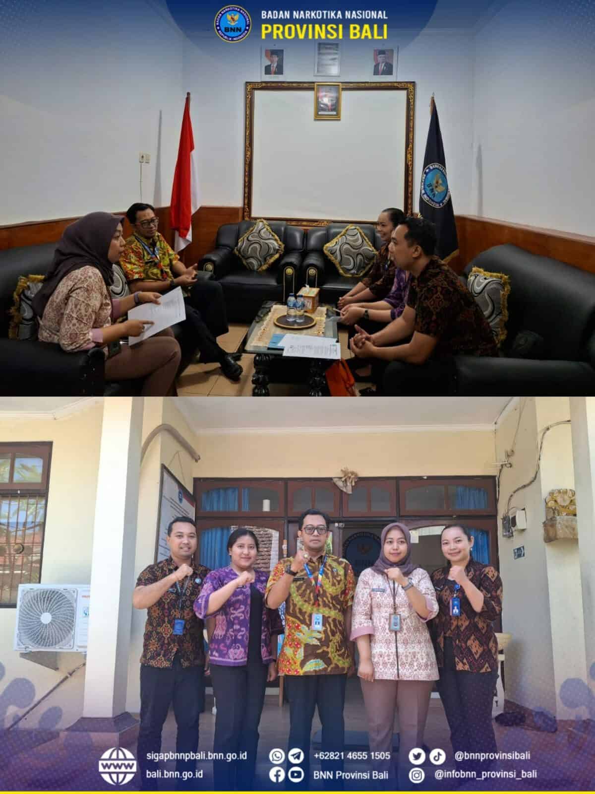 Penandatanganan Perjanjian Kerja Sama BNN Provinsi Bali Dengan PT. Pegadaian Kanwil VII Denpasar Konsep Otomatis