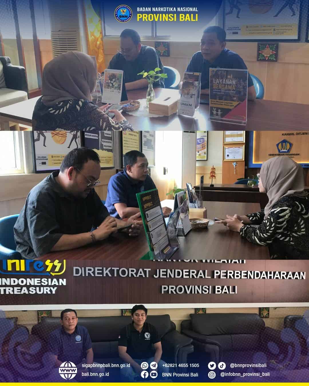Penandatanganan Perjanjian Kerja Sama BNN Provinsi Bali Dengan PT. Pegadaian Kanwil VII Denpasar Konsep Otomatis