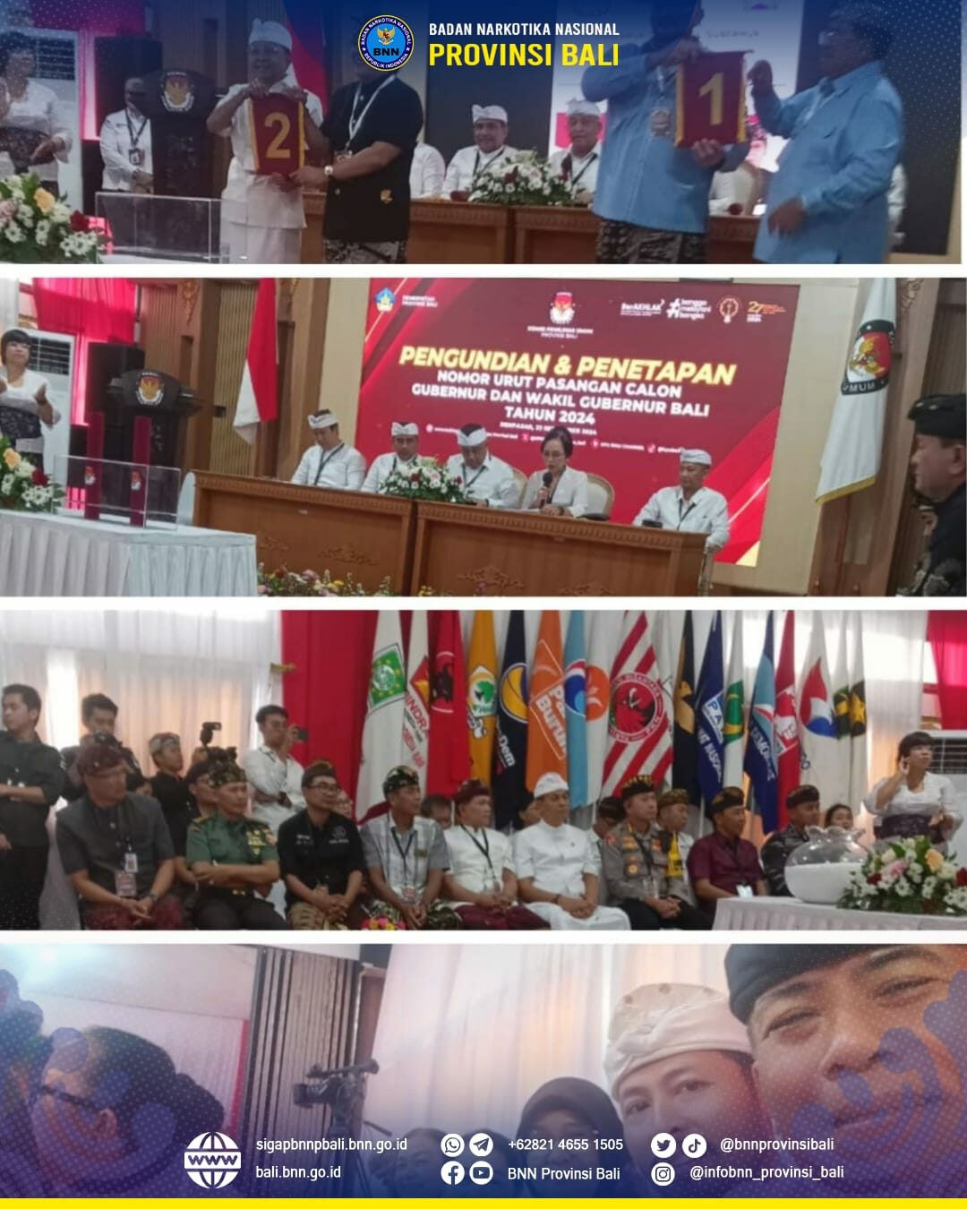 Undangan Pengundian dan Penetapan Nomor Urut serta Deklarasi Kampanye Damai Konsep Otomatis