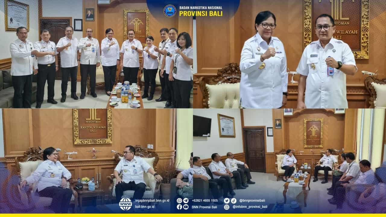 Audiensi Kepala BNN Provinsi Bali di Kanwil Kemenkumham Bali. Konsep Otomatis