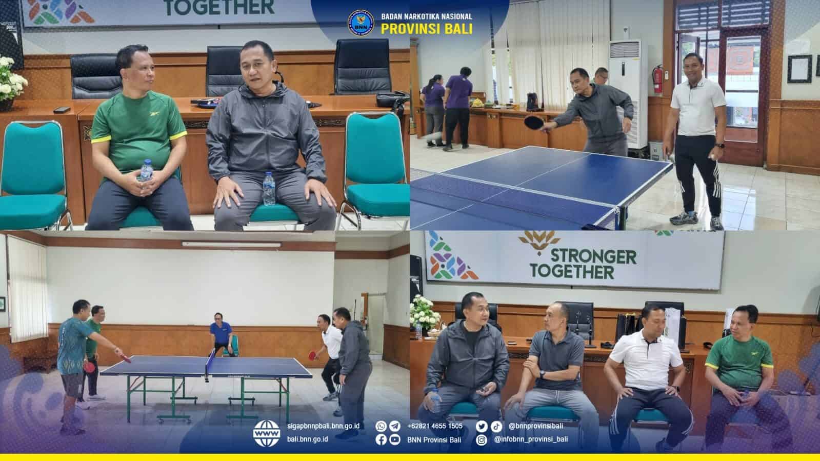 Olahraga Ping Pong Bersama BPD Kantor Cabang Utama Denpasar Konsep Otomatis
