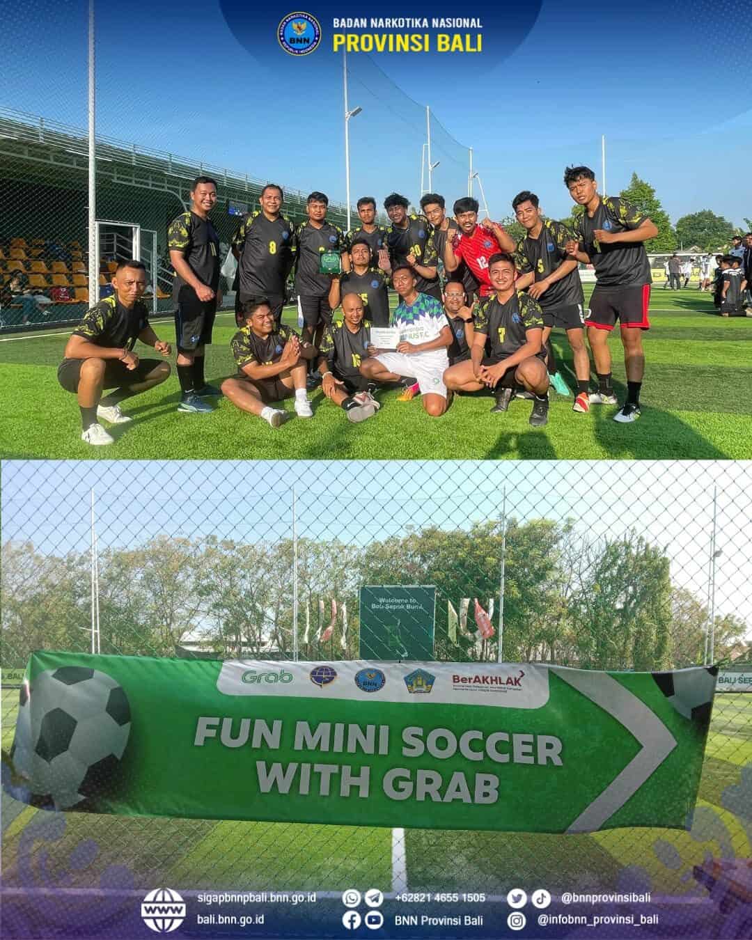 Laga Persahabatan Fun Mini Soccer With Grab Konsep Otomatis