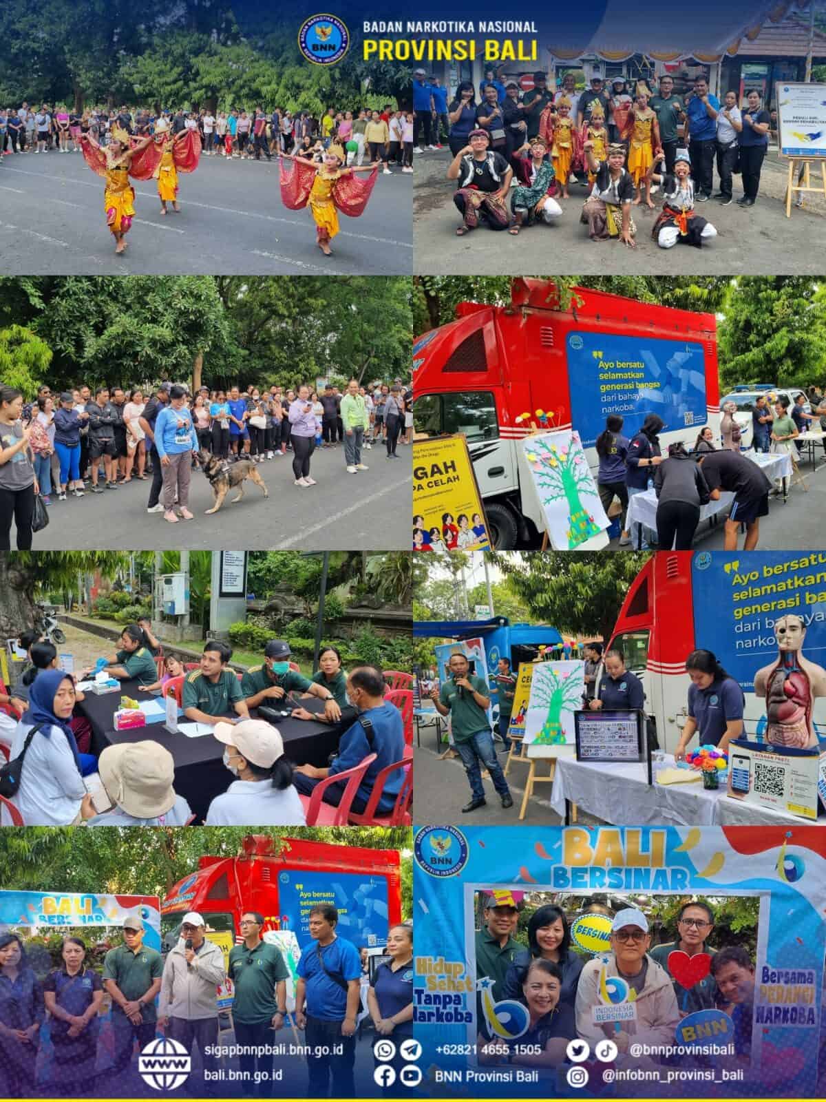 Informasi dan Edukasi P4GN dalam kegiatan Car Free Day Kota Denpasar Provinsi Bali dalam memperingati Hari Sumpah Pemuda Konsep Otomatis