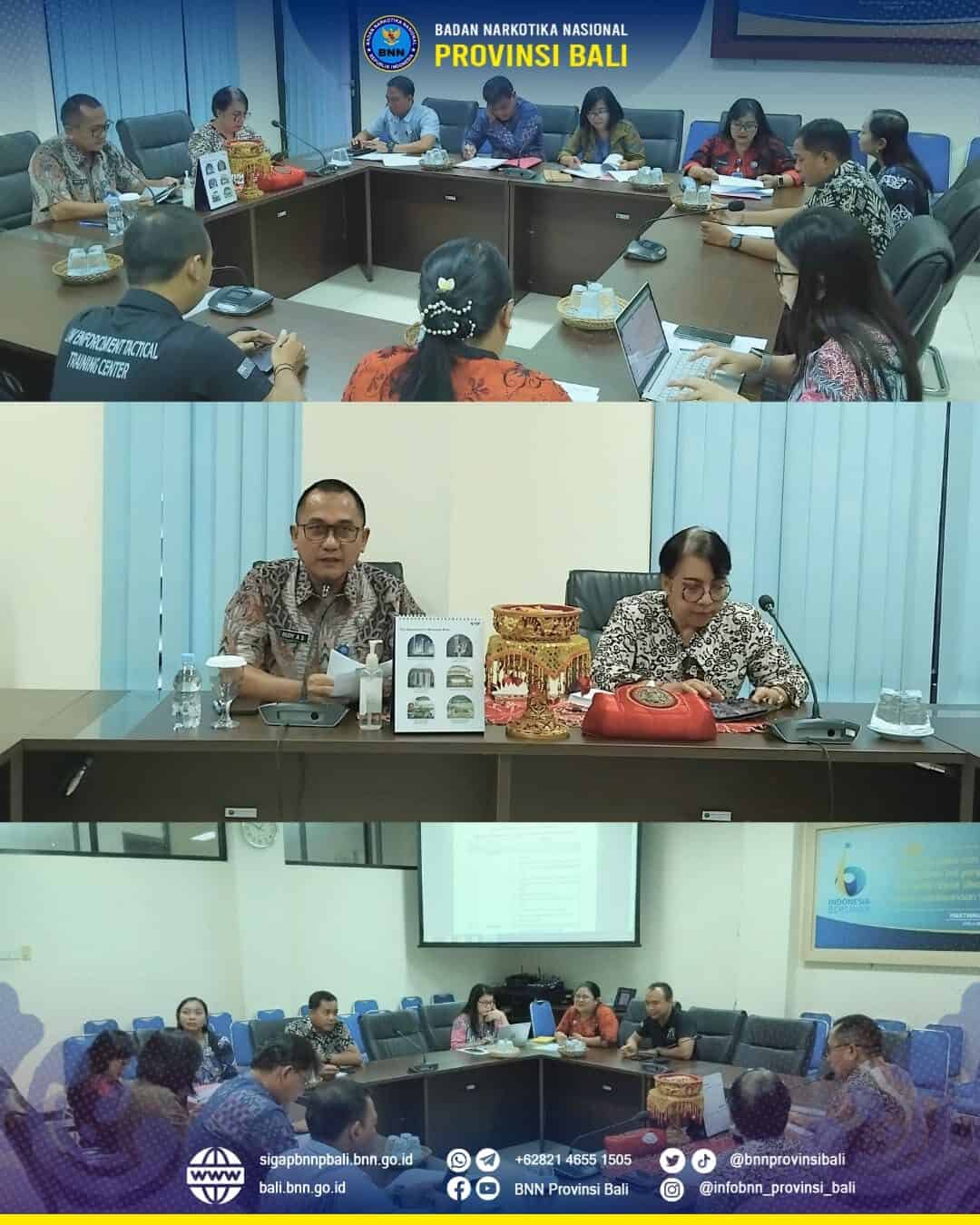 Rapat Persiapan Audit Kinerja P4GN dari Inspektur Utama BNN RI. Konsep Otomatis