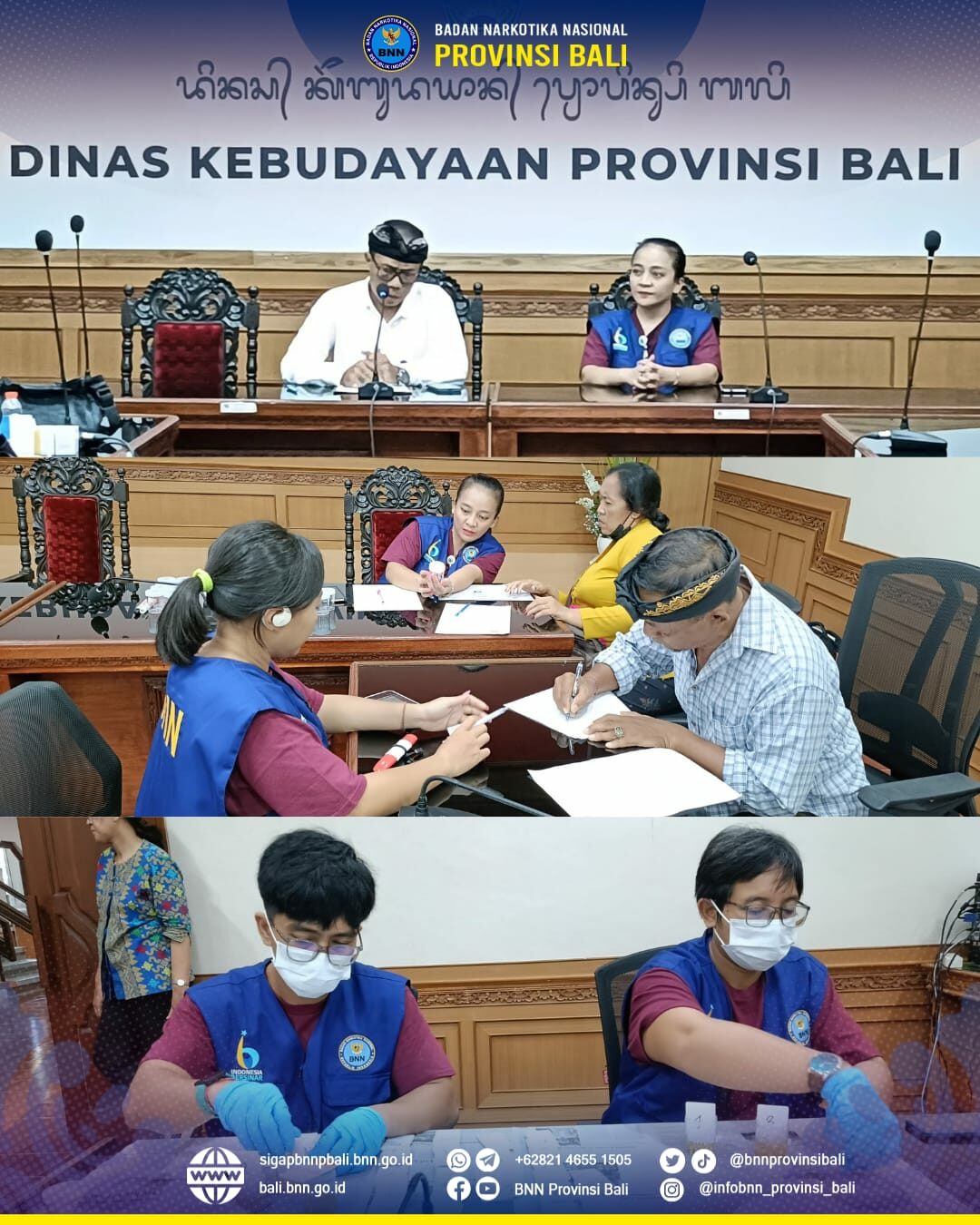 Deteksi Dini melalui Test Urine Narkoba di Lingkungan Dinas Kebudayaan Provinsi Bali Konsep Otomatis