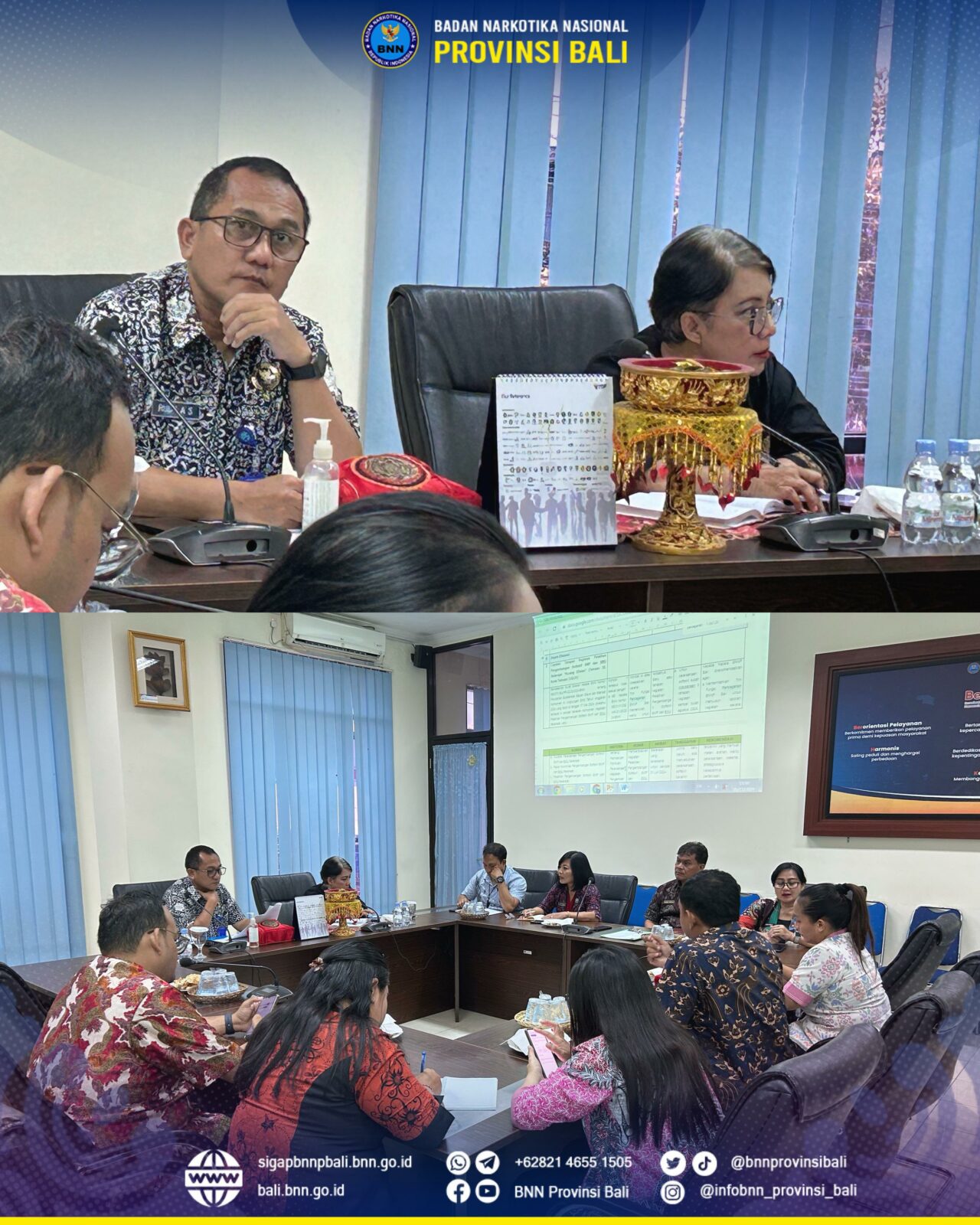 Rapat Tindak Lanjut Audit Kinerja P4GN BNNP Bali Konsep Otomatis