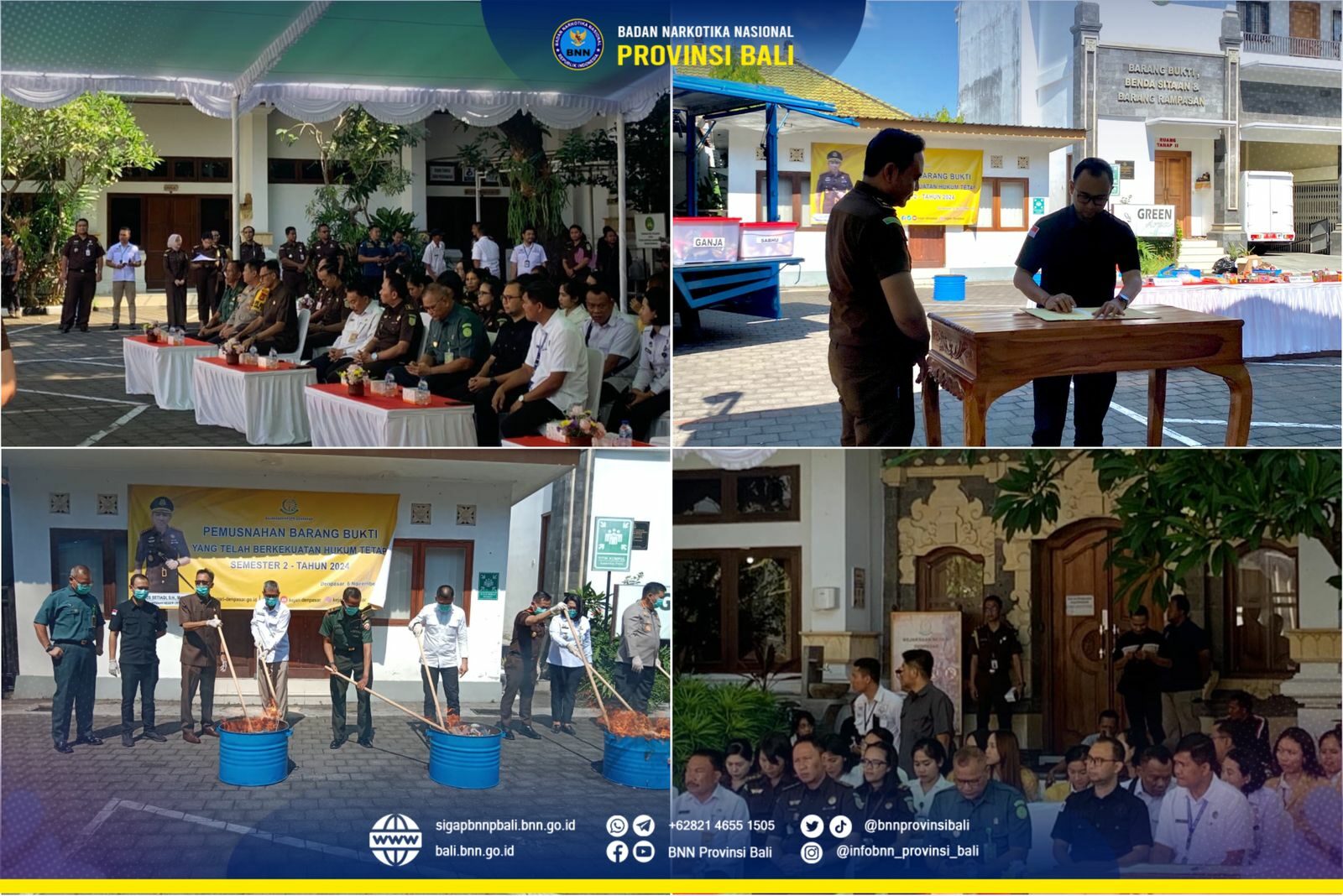 Menghadiri Undangan Pemusnahan Barang Bukti di Kejaksaan Negeri Denpasar Konsep Otomatis