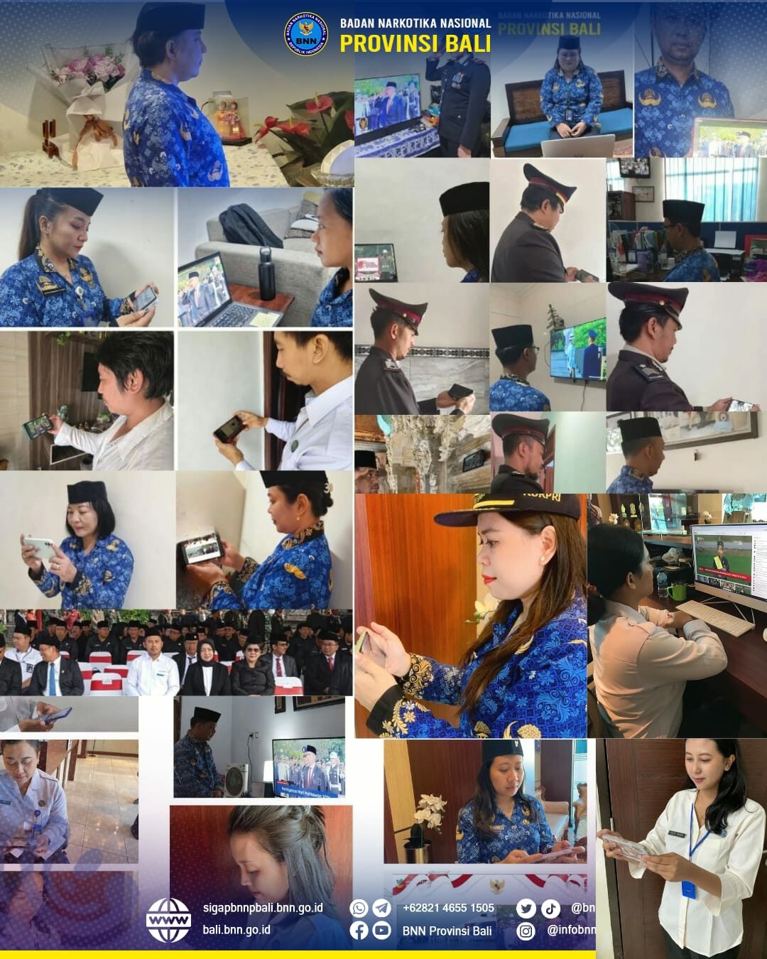 Peringatan Hari Pahlawan Tahun 2024 di Lingkungan BNN Provinsi Bali secara Virtual Peringatan Hari Pahlawan Tahun 2024 di Lingkungan BNN Provinsi Bali secara Virtual