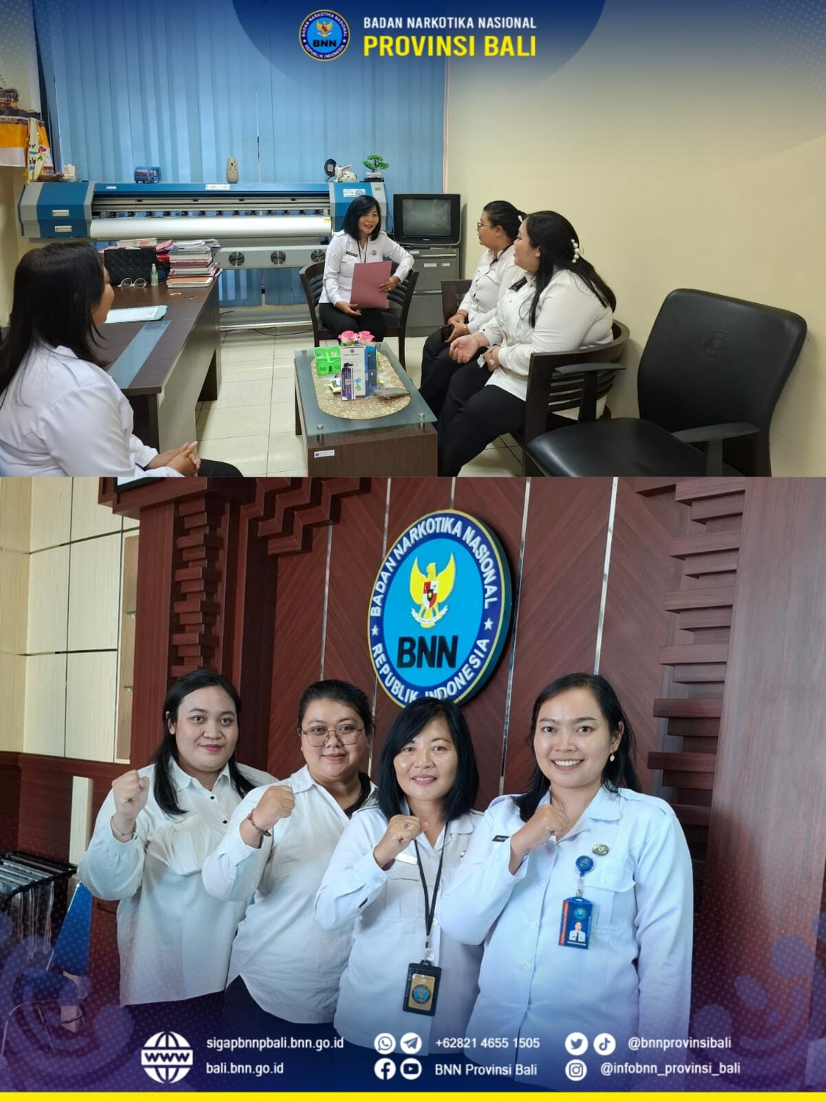 Menerima Audiensi dari SMA CHIS Denpasar Konsep Otomatis