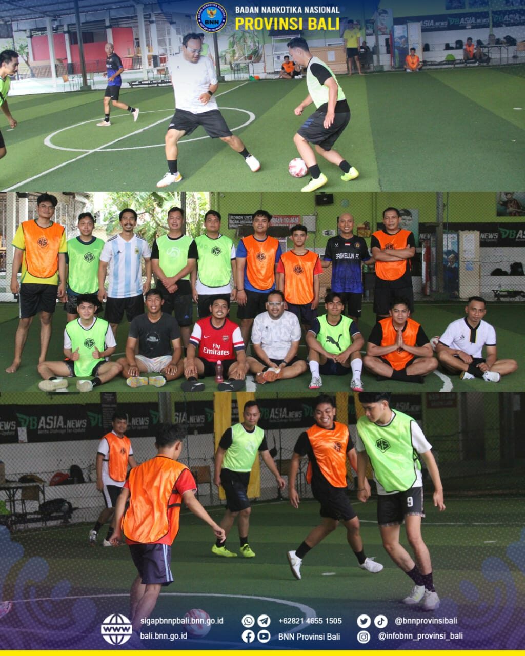 Laga Tournament Futsal Internal BNNP Bali Konsep Otomatis