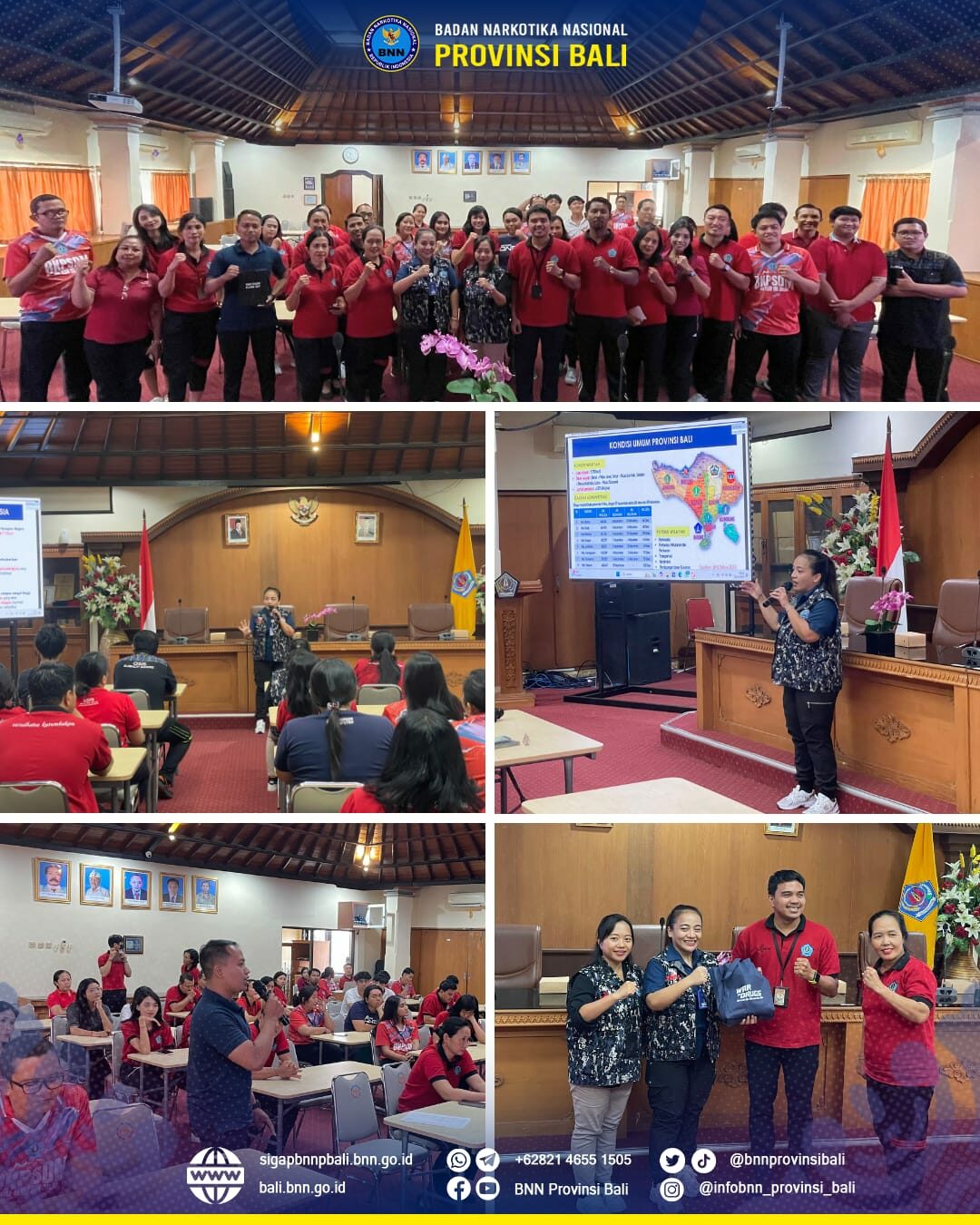 Sosialisasi Pencegahan dan Pemberantasan Penyalahgunaan dan Peredaran Gelap (P4GN) kepada Pegawai di Lingkungan BKPSDM Kota Denpasar Konsep Otomatis