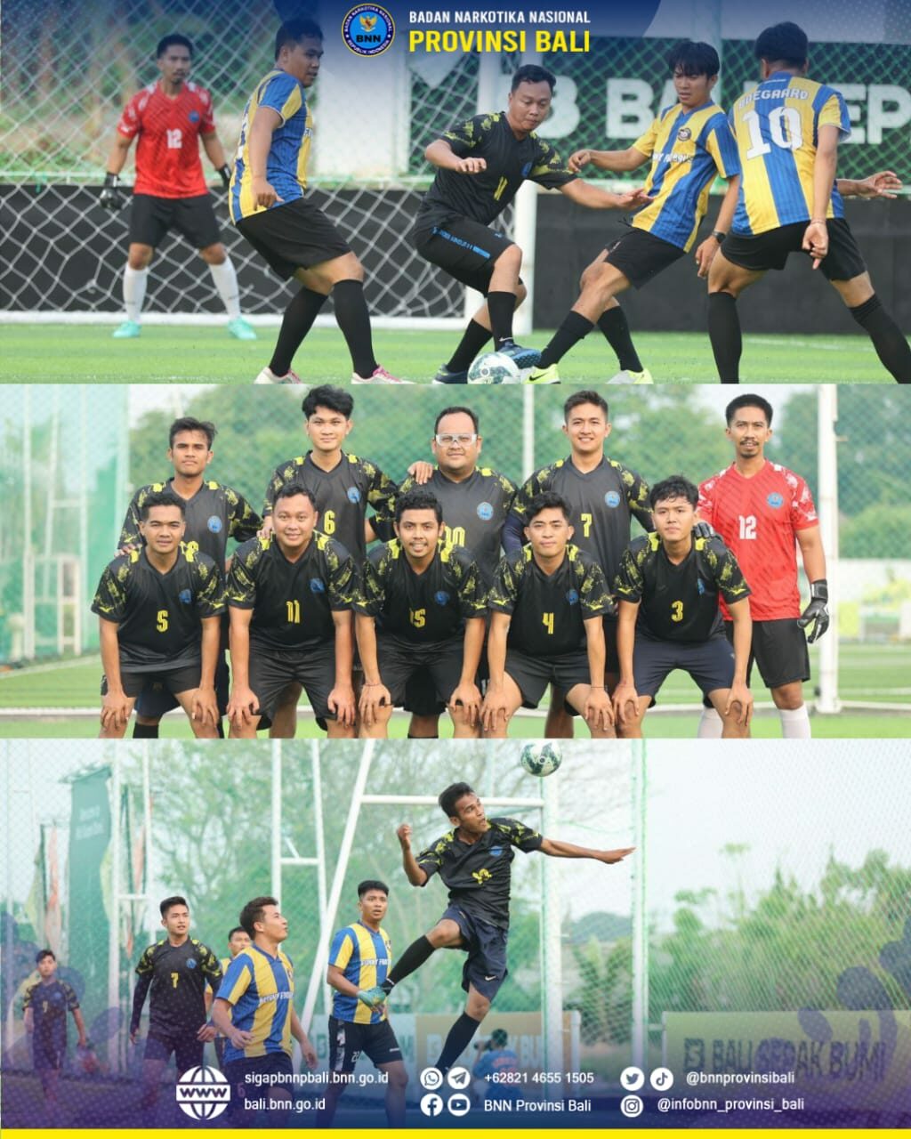 Laga Persahabatan Mini Soccer BNNP Bali Konsep Otomatis