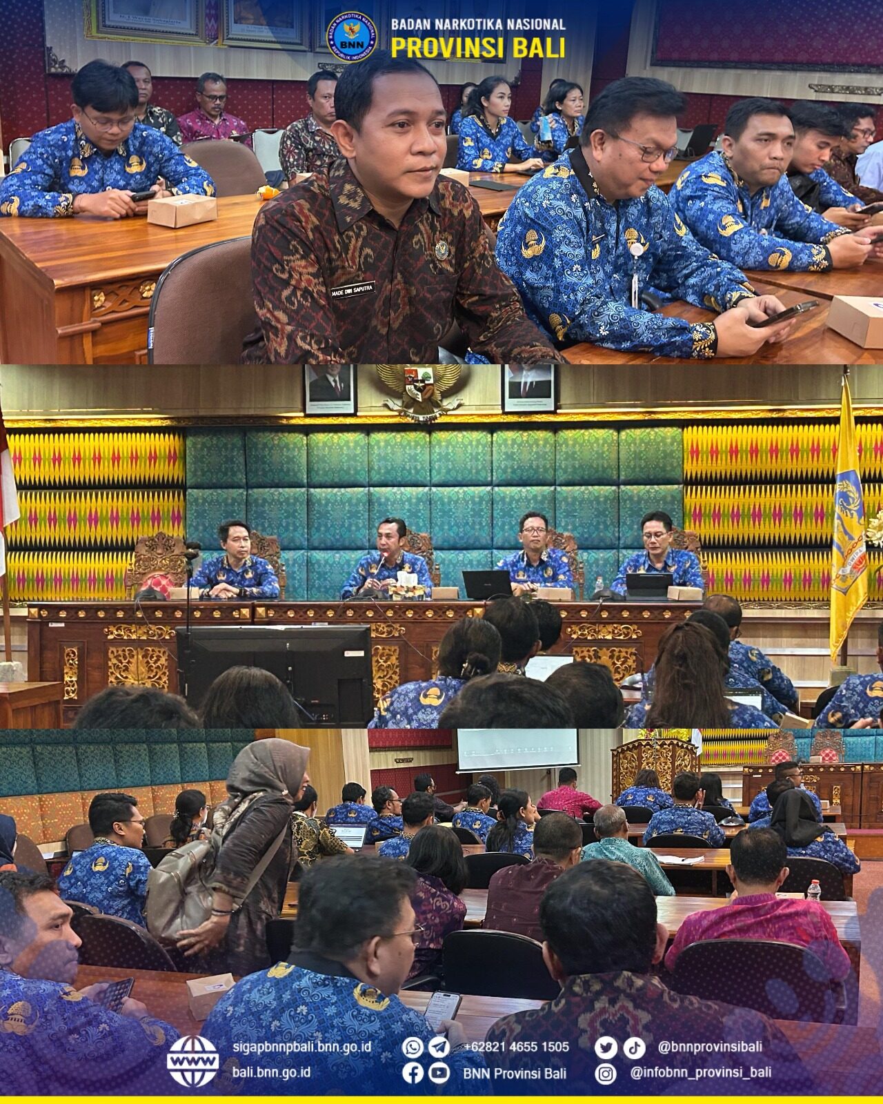 Analis Pengelola Keuangan APBN Ahli Muda BNNP Bali Menghadiri Kegiatan Penetapan Dan Penandatanganan Hasil Forum Satu Data Indonesia Tingkat Provinsi Bali Tahun 2024 Konsep Otomatis