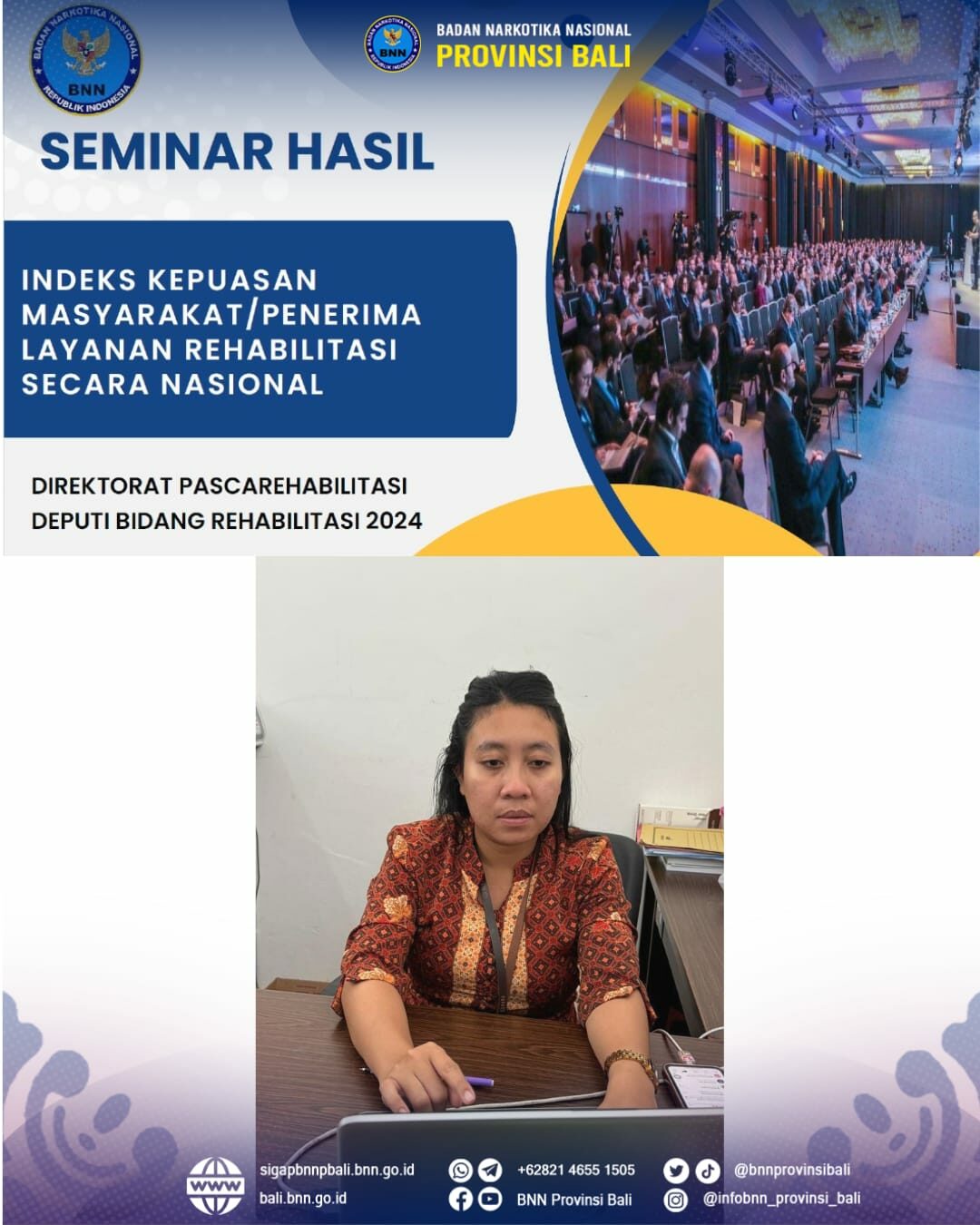Seminar Pengukuran Indeks Kepuasan Penerima Layanan Rehabilitasi Berbasis Digitalitasi Semester II Konsep Otomatis