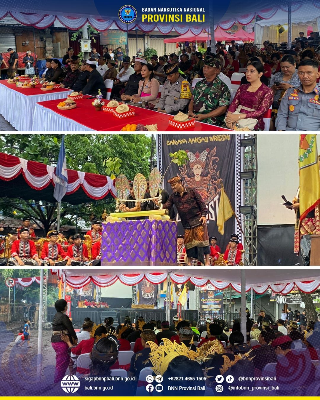 Menghadiri Undangan Pembukaan Sumerta Kauh Art (SKA) Festival "Sancaya Mangaji Wreddhi" Konsep Otomatis
