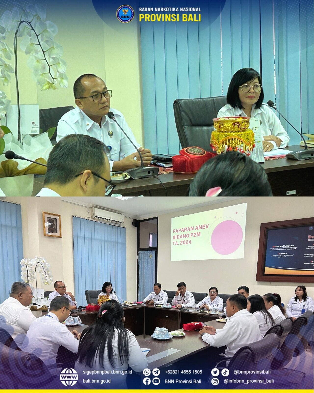 Rapat anev kinerja BNN Provinsi Bali Konsep Otomatis