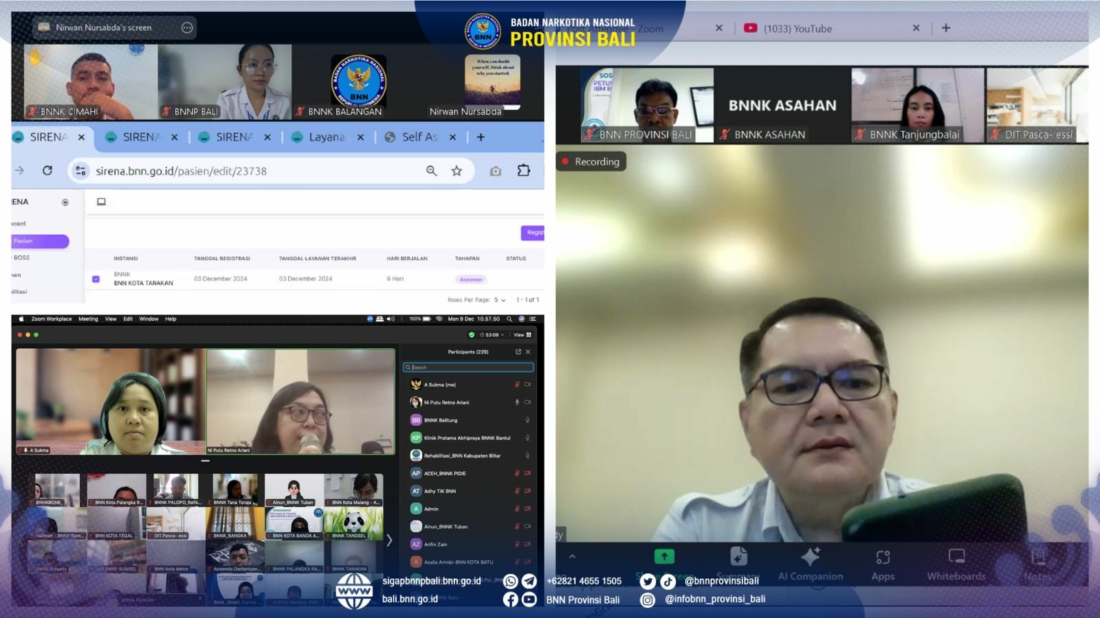 Rapat Sistem Pendataan Sistem Informasi Rehabilitasi Narkoba Konsep Otomatis